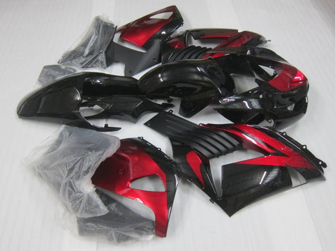 Fairing kit for a Kawasaki Ninja ZX14R (2006-2011) Black & Red