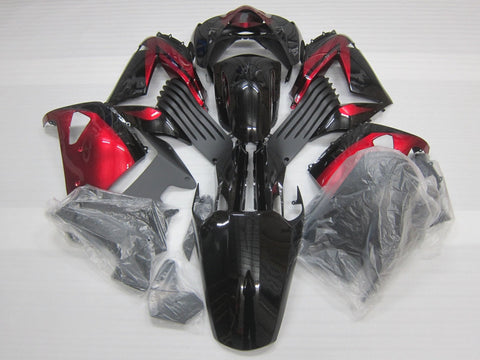 Fairing kit for a Kawasaki Ninja ZX14R (2006-2011) Black & Red