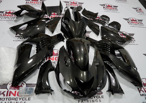 Fairing kit for a Kawasaki Ninja ZX14R (2006-2011) Graphite Gray