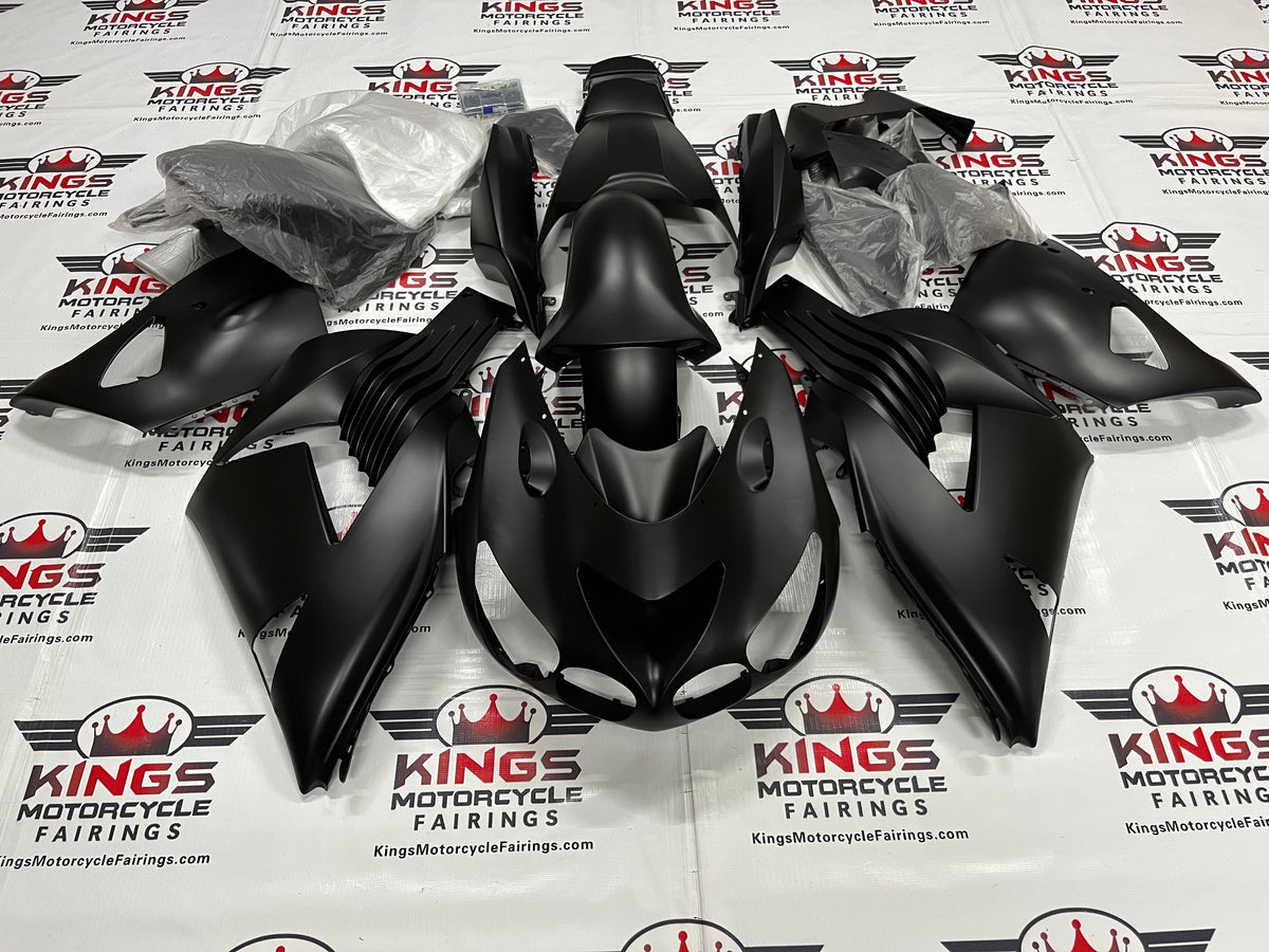 Fairing kit for a Kawasaki Ninja ZX14R (2006-2011) Matte Black