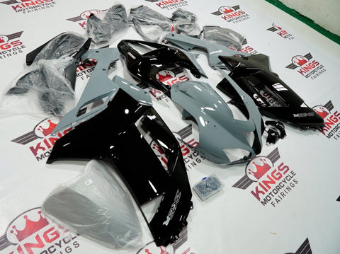 Fairing kit for a Kawasaki Ninja ZX6R 636 (2007-2008) Black & Nardo Gray