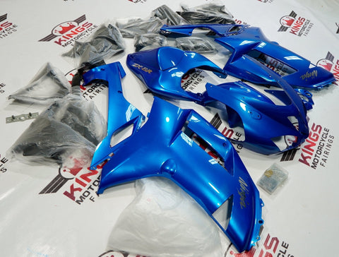 Fairing kit for a Kawasaki Ninja ZX6R 636 (2007-2008) Blue