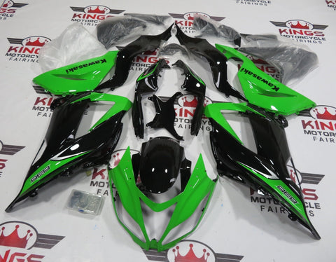 Fairing kit for a Kawasaki ZX6R 636 (2013-2018) Green & Black