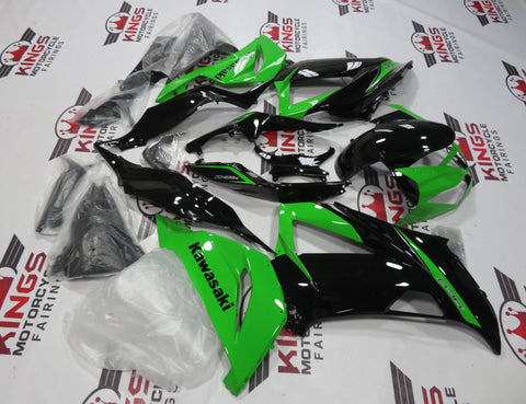 Fairing kit for a Kawasaki ZX6R 636 (2013-2018) Green & Black