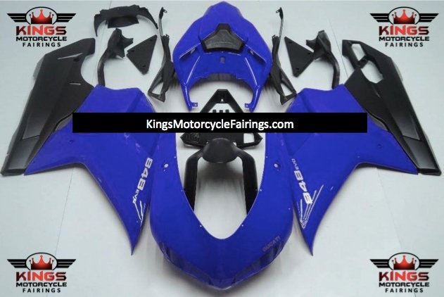 Ducati 848 (2007-2014) Blue & Matte Black Fairings