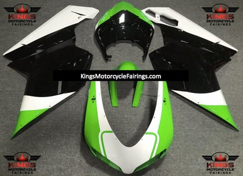 Ducati 848 (2007-2014) Green, White & Black Fairings