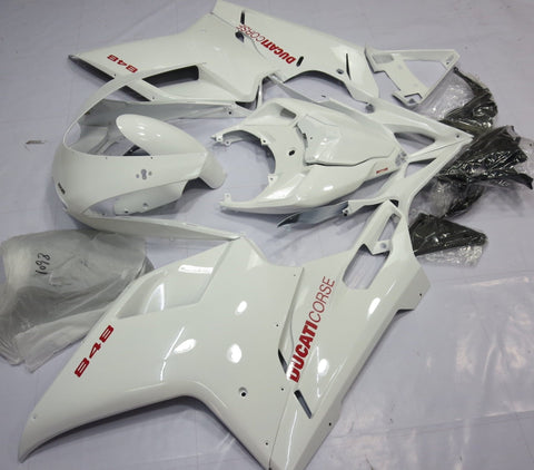 Ducati 1198 (2007-2012) White & Red Corse Fairings