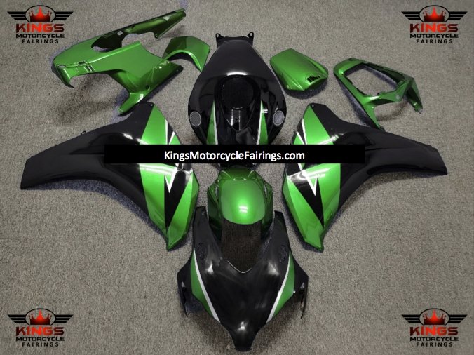 Honda CBR1000RR (2008-2011) Green, Black & Silver Fairings