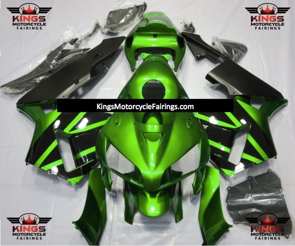 Honda CBR600RR (2005-2006) Green & Black Fairings