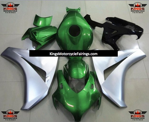 Honda CBR1000RR (2008-2011) Green & Silver Fairings