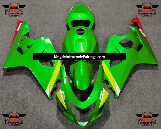 Suzuki GSXR750 (2004-2005) Green Motul Fairings