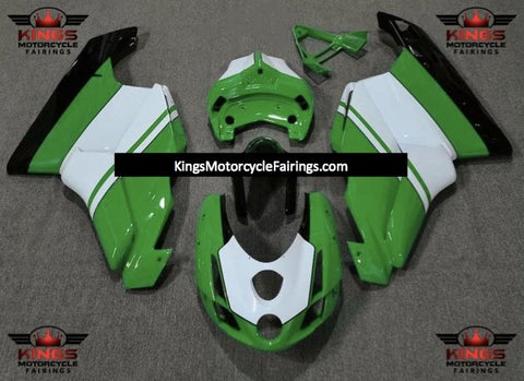 Ducati 749 (2005-2006) Green, White & Black Fairings