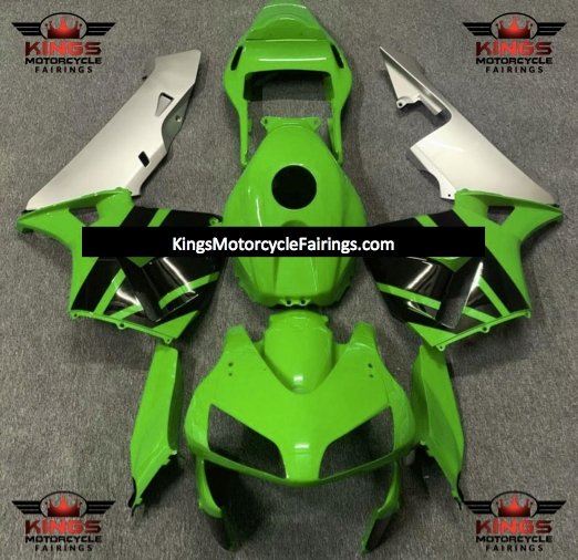 Honda CBR600RR (2003-2004) Green, Black & Silver Fairings