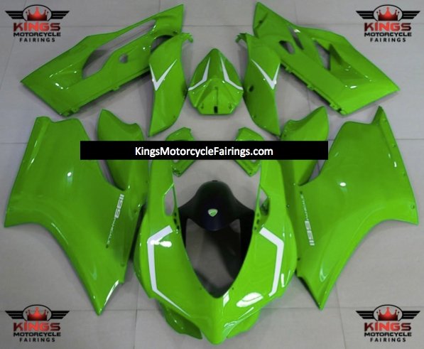 Ducati 1199 (2011-2014) Green & White Fairings