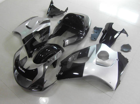 Suzuki GSXR750 (1996-1999) Black, Silver & Gray Fairings