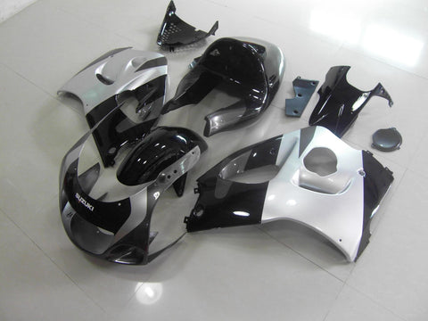 Suzuki GSXR750 (1996-1999) Black, Silver & Gray Fairings