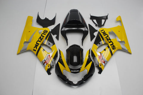 Suzuki GSXR750 (2000-2003) Black, Yellow and Silver Fairings