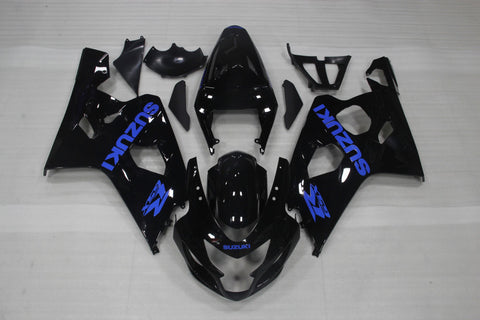 Suzuki GSXR750 (2004-2005) Black & Blue Fairings