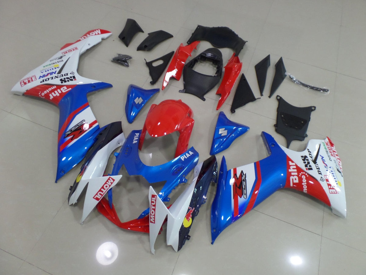 Suzuki GSXR750 (2011-2023) Blue, Red & White Fairings