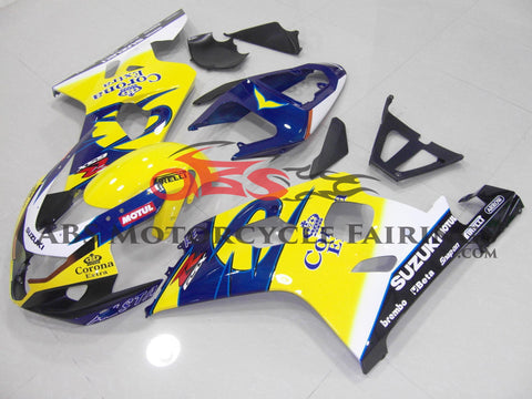 Suzuki GSXR750 (2004-2005) Yellow & Blue Corona Fairings