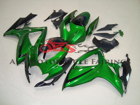 Suzuki GSXR750 (2006-2007) Green & Black Fairings