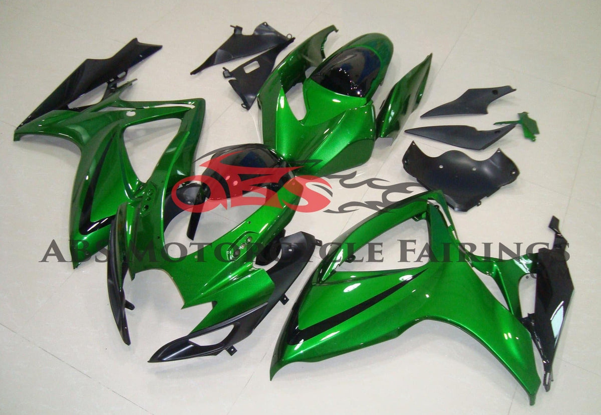 Suzuki GSXR750 (2006-2007) Green & Black Fairings