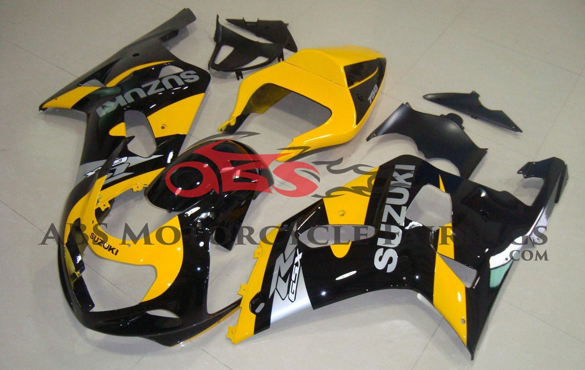 Suzuki GSXR750 (2000-2003) Black & Yellow Fairings