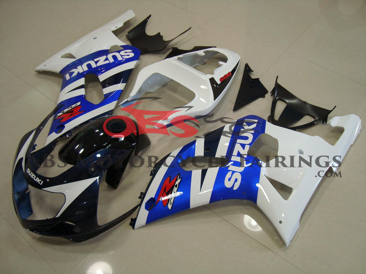 Suzuki GSXR750 (2000-2003) Dark Blue, White, Black & Blue Fairings