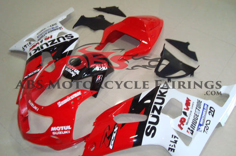 SUZUKI GSXR750 (2000-2003) RED, WHITE & BLACK FAIRINGS