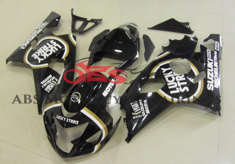 SUZUKI GSXR750 (2004-2005) BLACK LUCKY STRIKE FAIRINGS