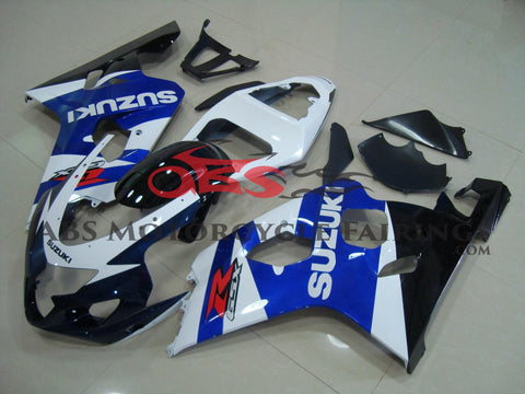 Suzuki GSXR750 (2004-2005) White & Blue Fairings