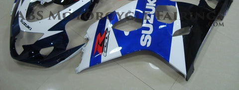 Suzuki GSXR750 (2004-2005) White & Blue Fairings