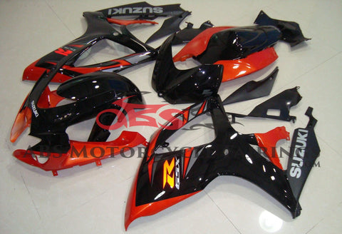 Suzuki GSXR750 (2006-2007) Black & Orange Fairings