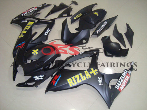 Suzuki GSXR750 (2006-2007) Matte Black Rizla Fairings