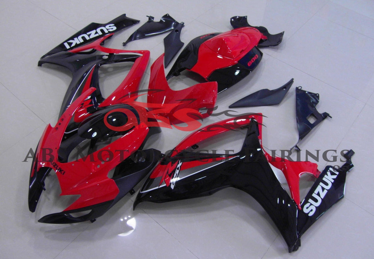 Suzuki GSXR750 (2006-2007) Red & Black Fairings