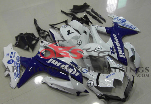 Suzuki GSXR600 (2008-2010) White & Blue Michael Jordan Fairings