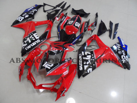 Suzuki GSXR600 (2008-2010) Red, Black & Blue Fairings