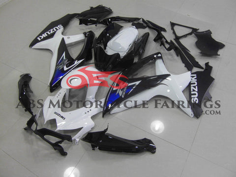 Suzuki GSXR600 (2008-2010) White, Black & Blue Fairings