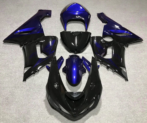 Fairing kit for a Kawasaki ZX6R 636 (2005-2006) Black & Blue