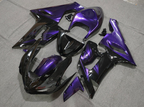 Fairing kit for a Kawasaki ZX6R 636 (2005-2006) Black & Purple