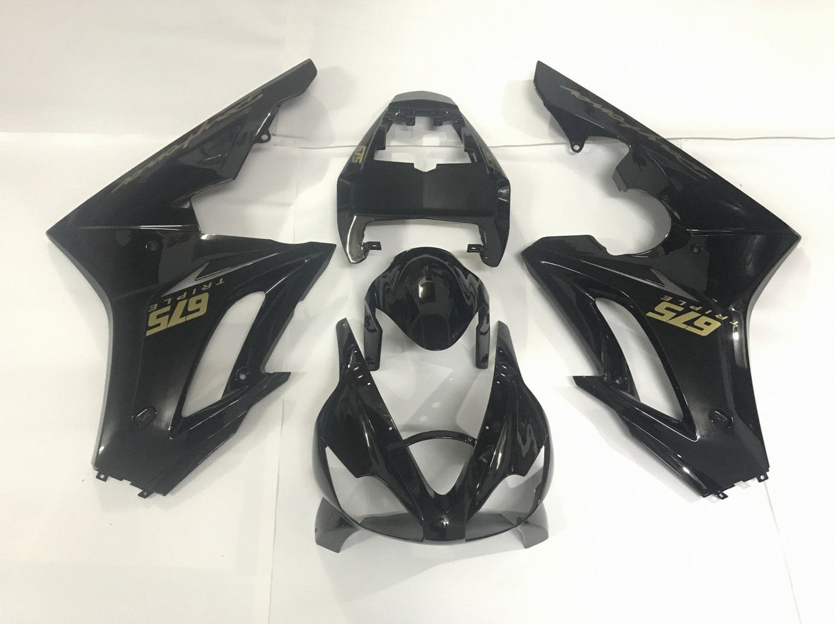 Triumph Daytona 675 (2009-2012) Black & Gold Fairings