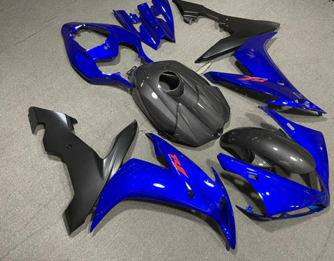 Yamaha YZF-R1 (2004-2006) Blue, Faux Carbon Fiber & Matte Black Fairings