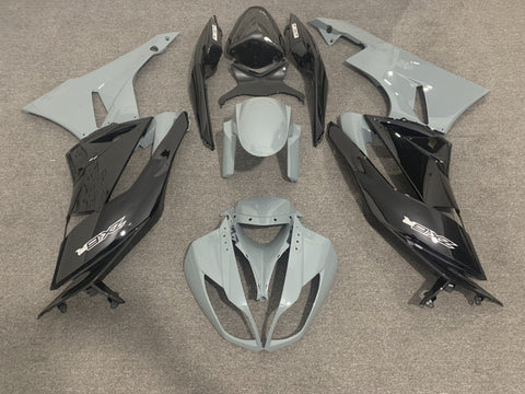 Fairing kit for a Kawasaki Ninja ZX6R 636 (2007-2008) Black & Nardo Gray