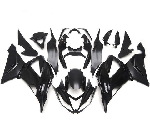 Fairing kit for a Kawasaki ZX6R 636 (2013-2018) Gloss Black & Matte Black