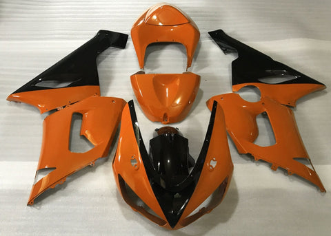 Fairing kit for a Kawasaki ZX6R 636 (2005-2006) Orange & Black