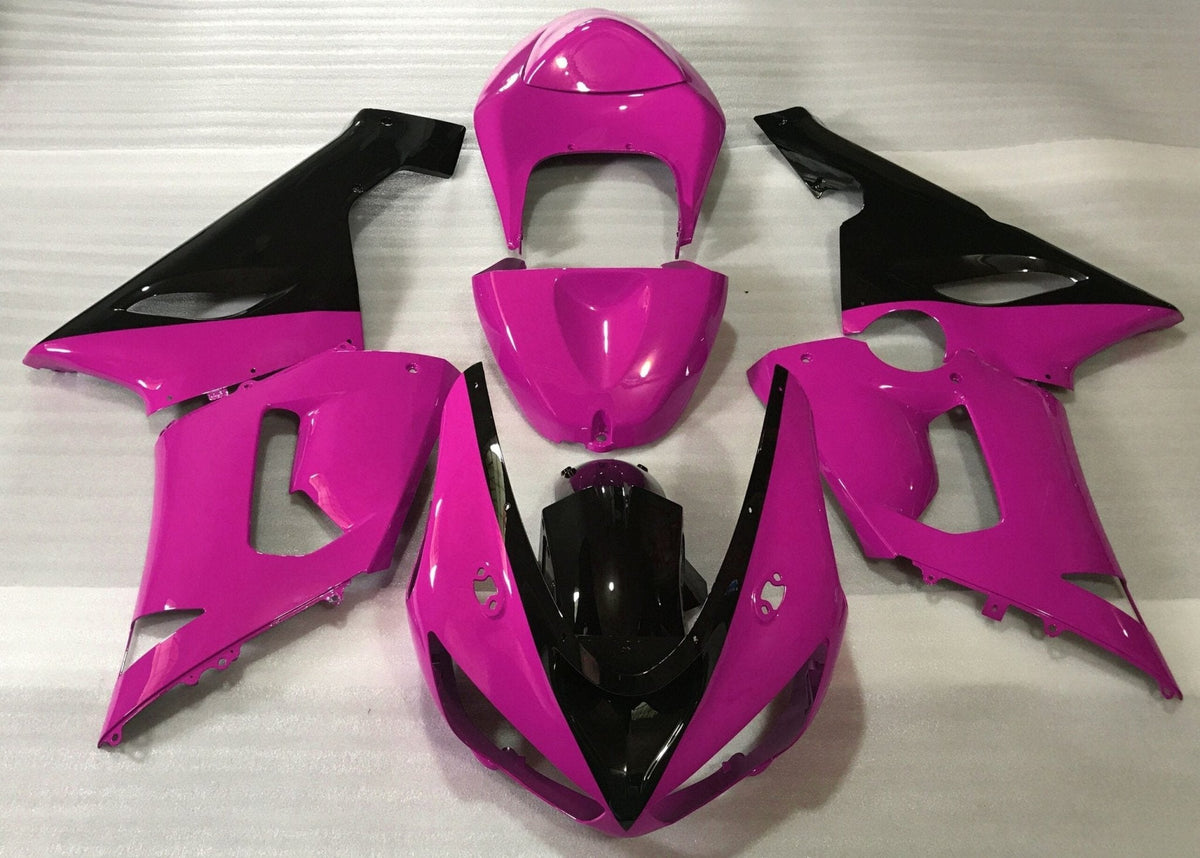 Fairing kit for a Kawasaki ZX6R 636 (2005-2006) Pink & Black