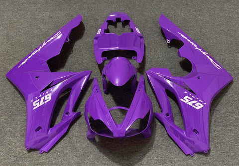 Triumph Daytona 675 (2006-2008) Purple & White Fairings