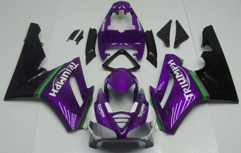 Triumph Daytona 675 (2009-2012) Purple, Black, White, Green & Gray Fairings