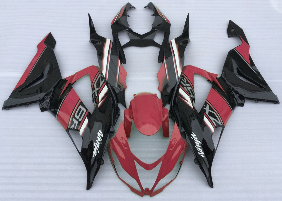 Fairing kit for a Kawasaki ZX6R 636 (2013-2018) Red, Black, White & Gray