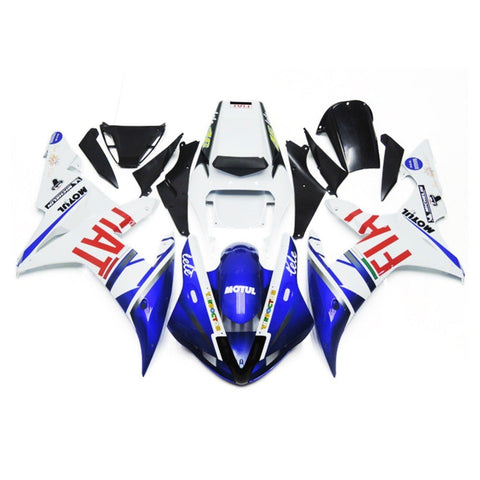 Yamaha YZF-R1 (2002-2003) White, Blue & Red FIAT Fairings